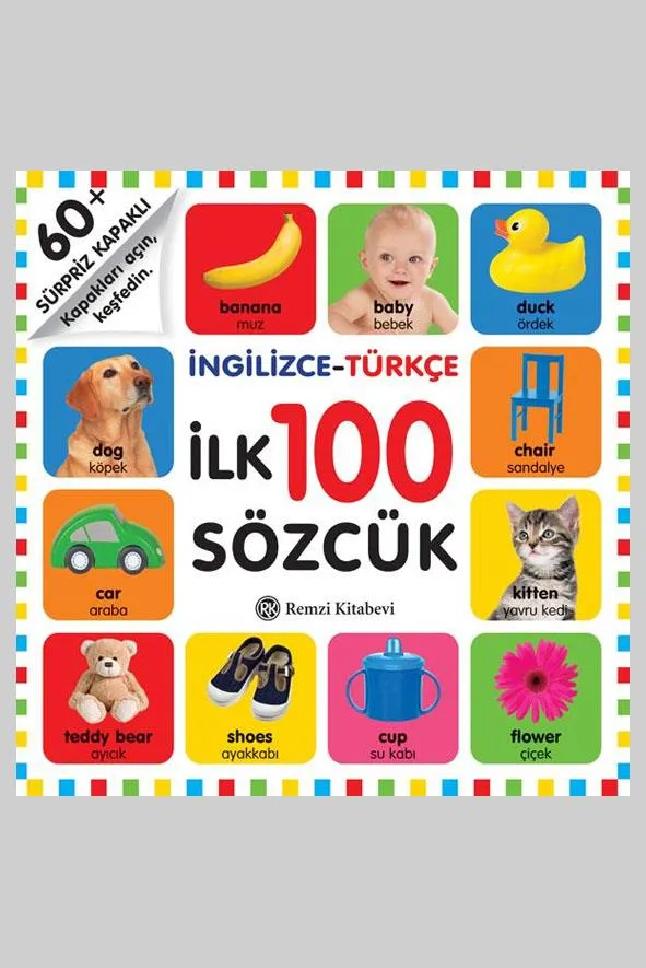 Sürpriz Kapaklı İngilizce Türkçe İlk 100 Sözcük